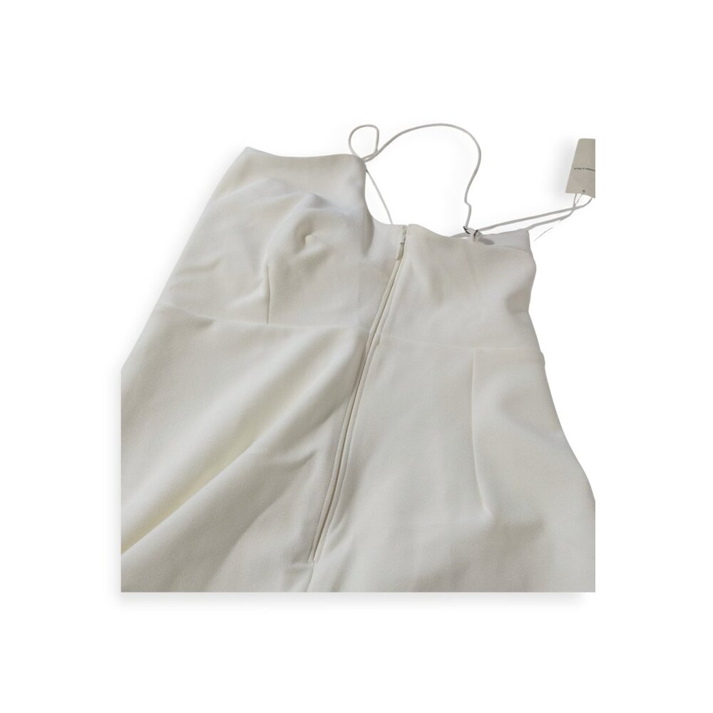 Abercrombie and Fitch White One Shoulder Dress SZ S Skort Bottom Mini Dress - Picture 9 of 9